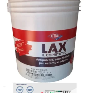 Snelle Levering Pittura lavabile LAX Attiva bianco satinato da LT 5 CERTIFICAZIONE HACCP 23523